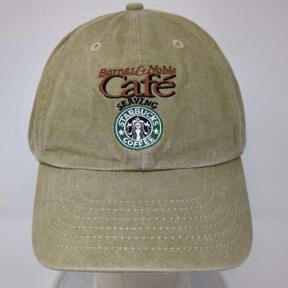 Starbucks Cafe Barnes & Noble Slideback Baseball Cap Green One Size Mohr's - Picture 2 of 10